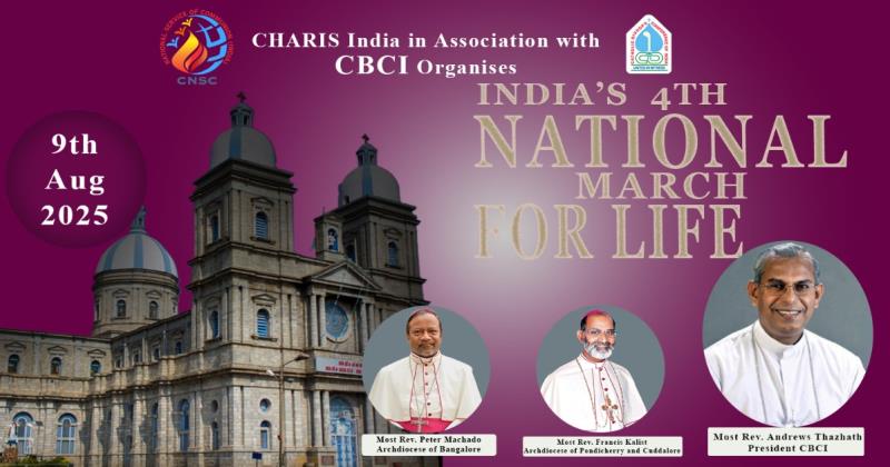 Bangalore to Host India’s 4th National March for Life on August 9: A Call to Conscience