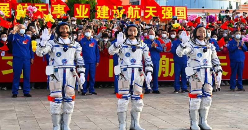 China's youngest astronaut crew journeys to space station