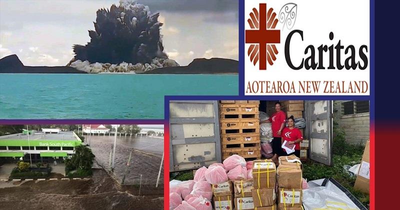 Disaster struck Tonga gets emergency aid from Caritas New Zealand