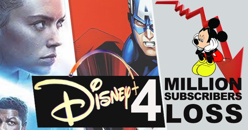 Disney+'s subscriber count drops by 4 million in Q1