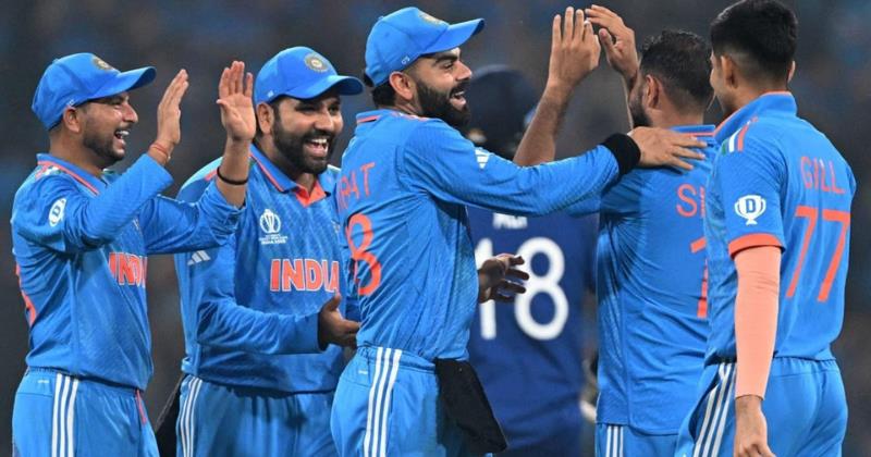 India's Shami Shines as Team Maintains Dominance in CWC 2023, Overpowers England