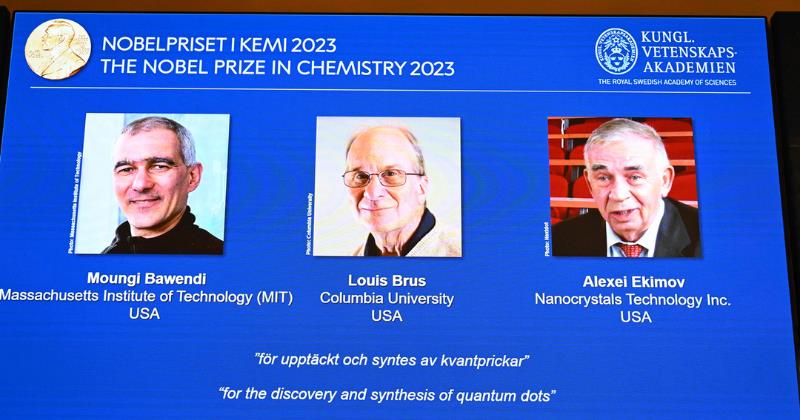 Nobel Prize in Chemistry Honors Moungi G. Bawendi, Louis E. Brus, and Alexei I. Ekimov for Quantum Dot Discovery and Synthesis