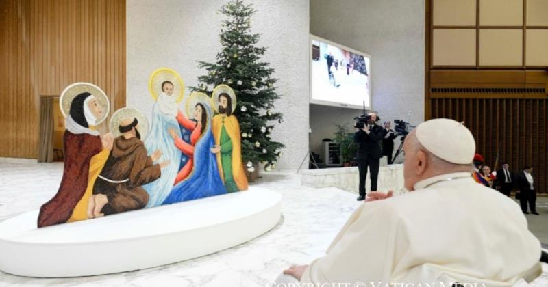 Pope Francis Emphasizes Simplicity and Joy as Nativity Scene's Timeless Message