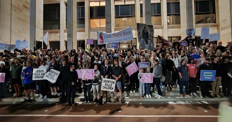 'Rally For Life 2022' held at Perth, Pro-abortion activists tries to interrupt rally