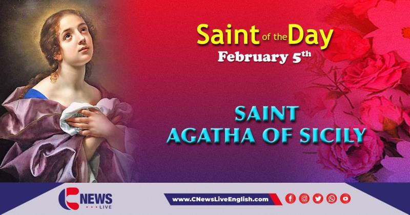 Saint Agatha of Sicily; Patron Saint of breast cancer patients