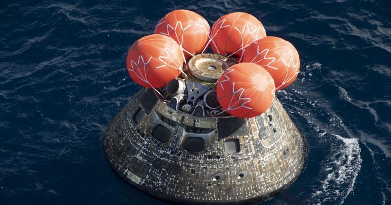 Splash down; NASA's Orion capsule returns from moon