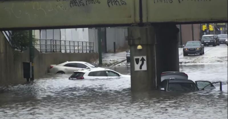 Torrential Downpour Paralyzes Chicago Streets and Halts Downtown NASCAR Race